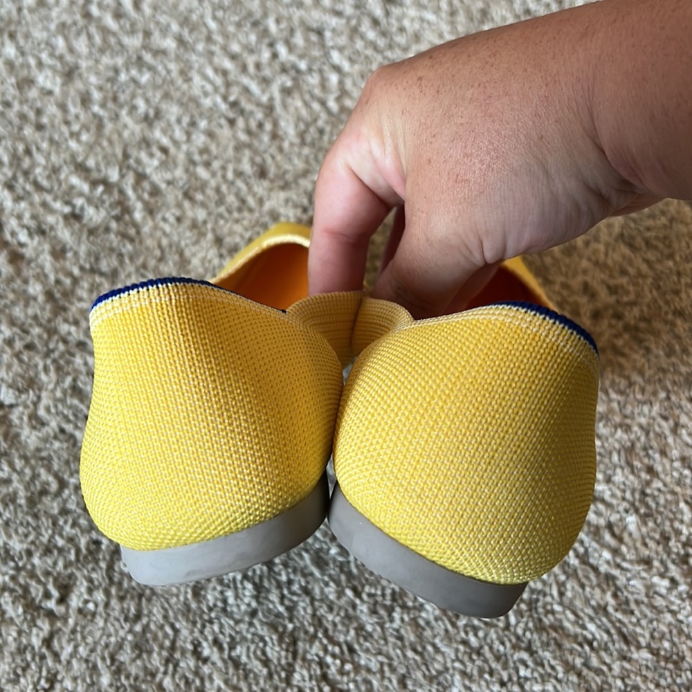 Rothy’s The Point Women’s Flats Retired in Sunshine Size 8 - Picture 4 of 9
